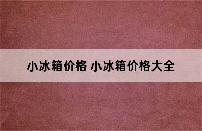 小冰箱价格 小冰箱价格大全